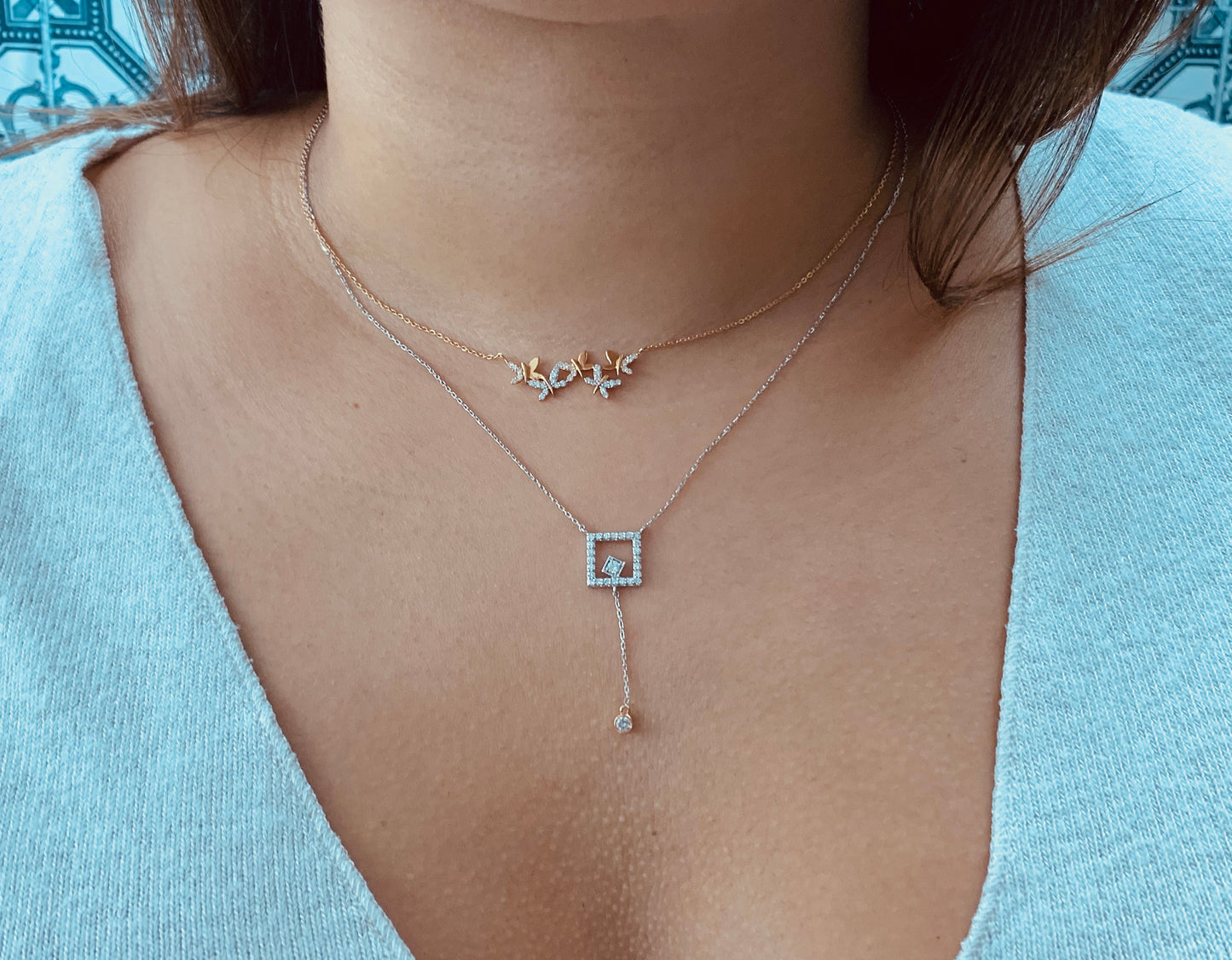 Tajreedi- Caree Diamond Necklace - UAEJEWELS