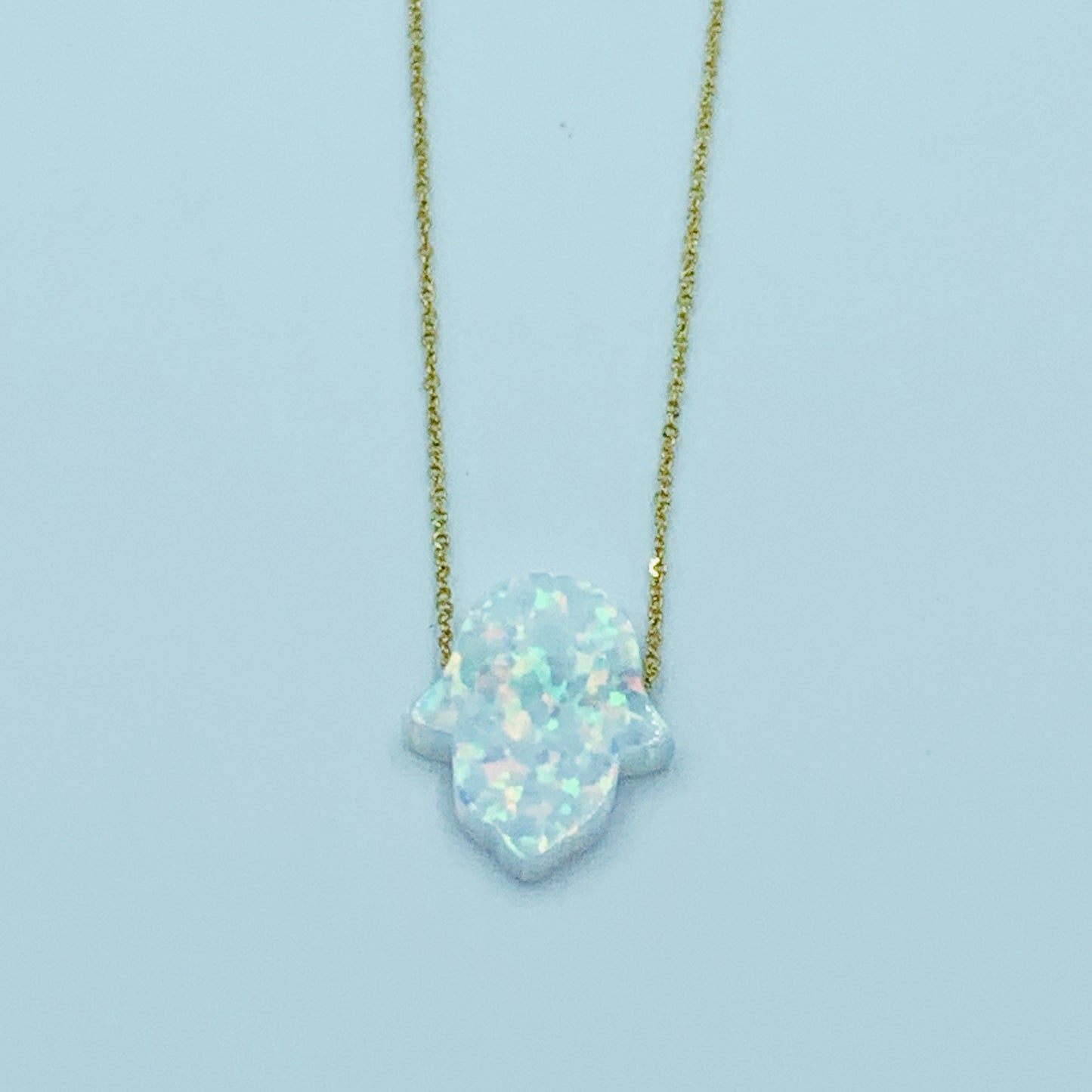 Talasim - 21K Kaff Opal Necklace - UAEJEWELS