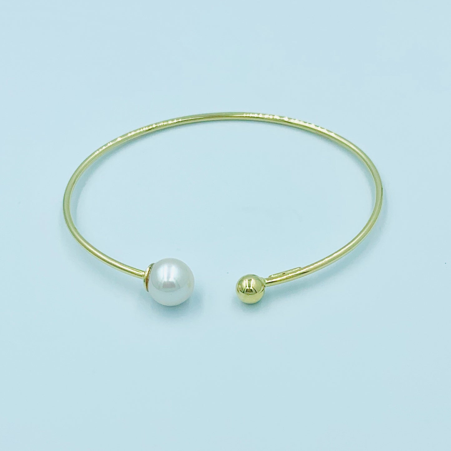 Tajreedi - Pearl Open Bangle - MUSBAHJEWELLERS