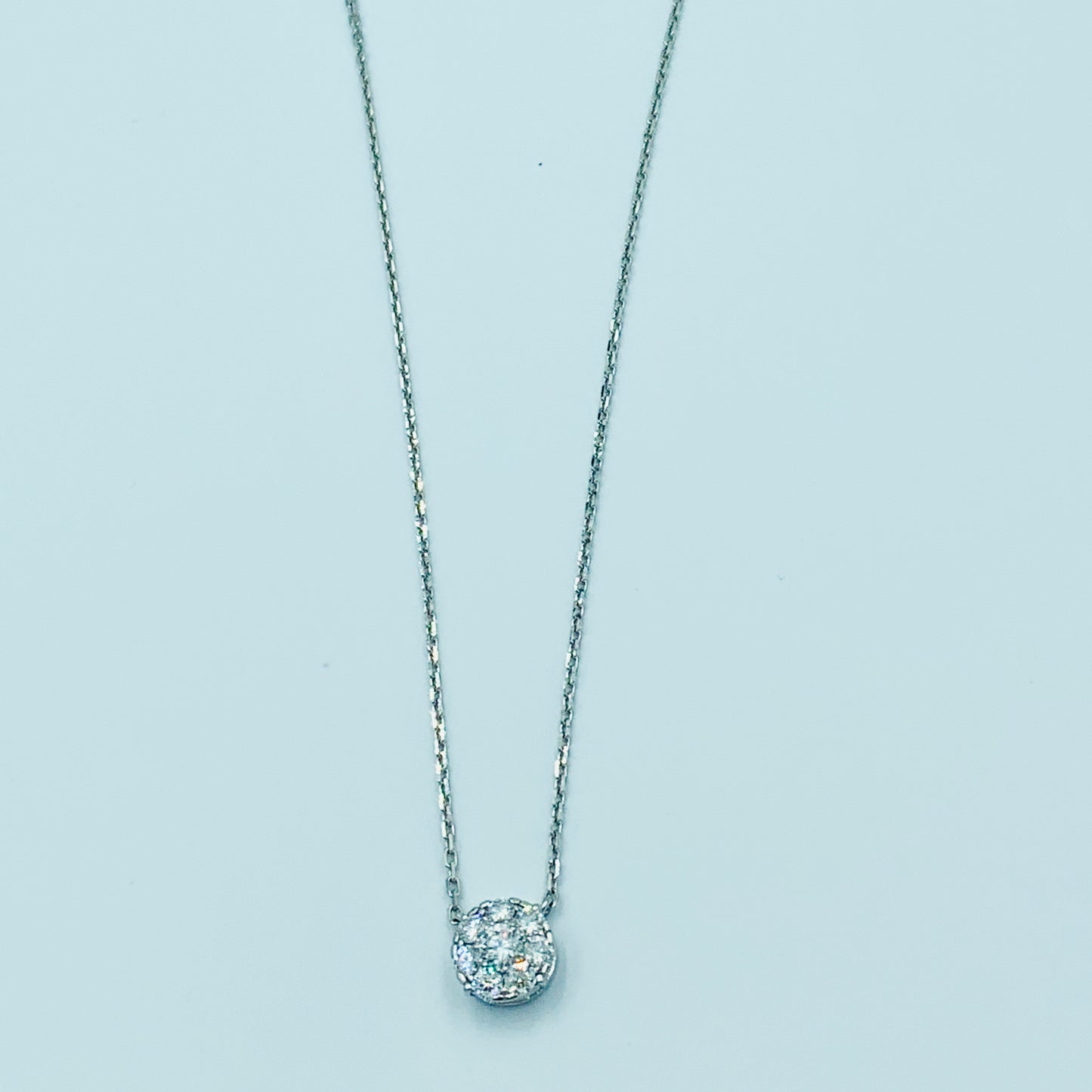 Cupid’s - Round Diamond Necklace - UAEJEWELS