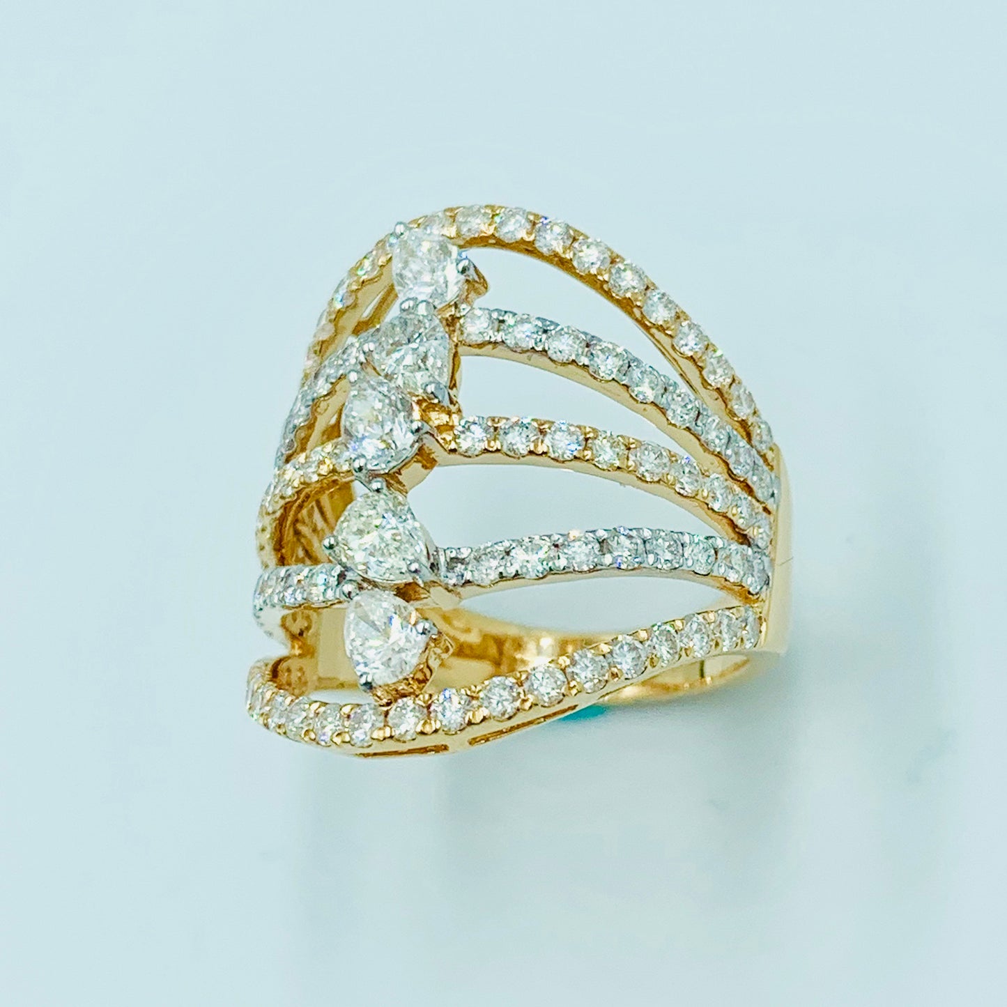 Shards Diamond Ring - UAEJEWELS