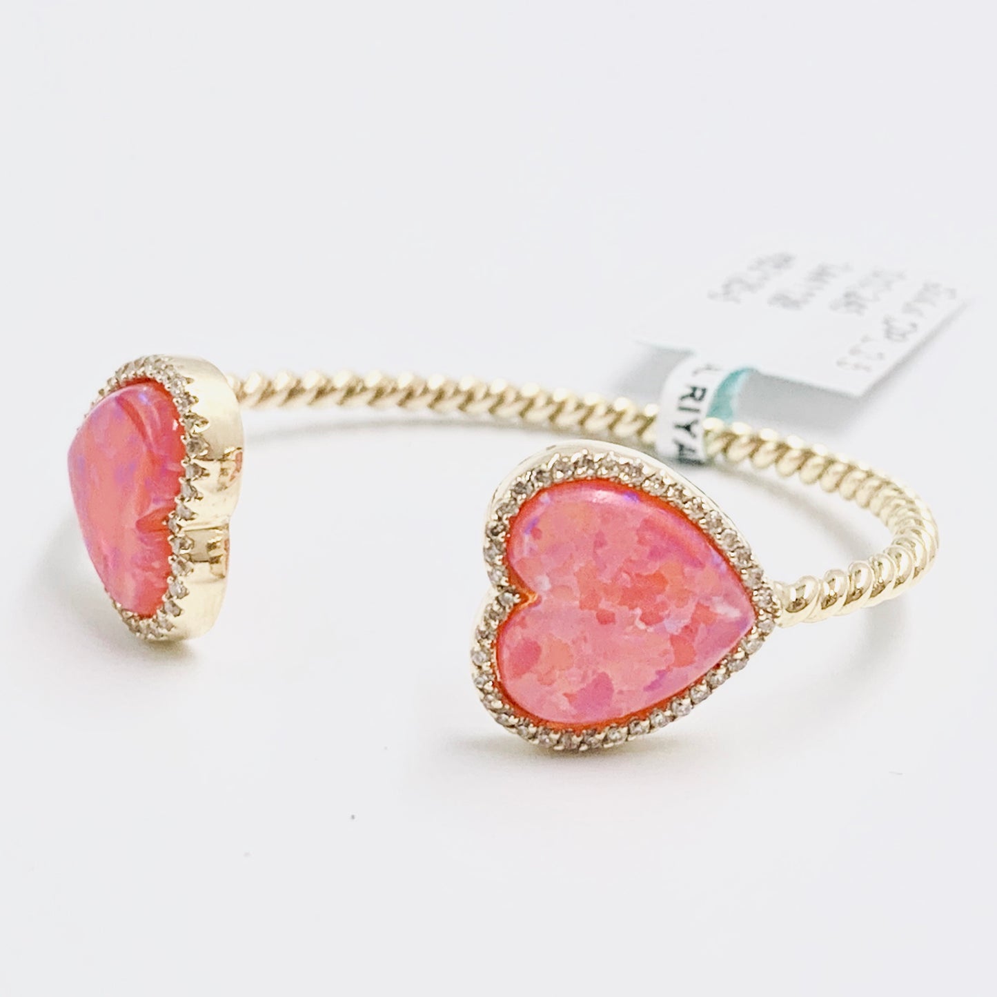 Cupid’s- Opal Heart Baby Bangle - MUSBAHJEWELLERS