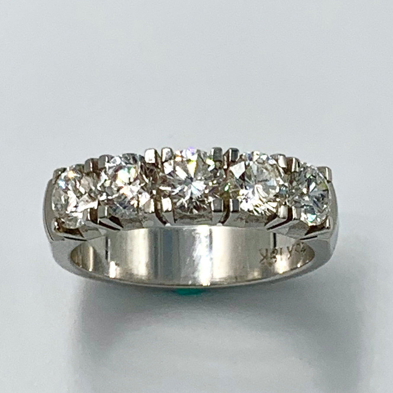 Five round diamond band - UAEJEWELS