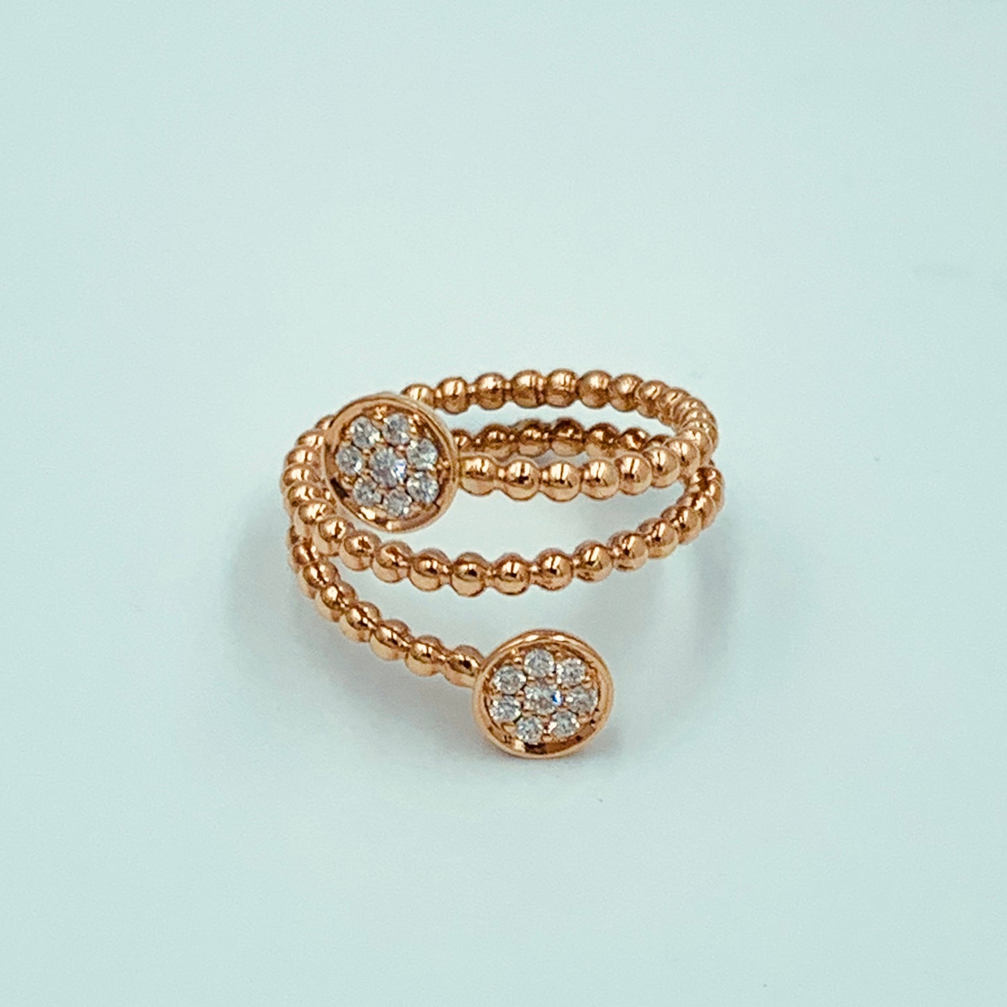 Shams - Spiral Infinity Ring - MUSBAHJEWELLERS