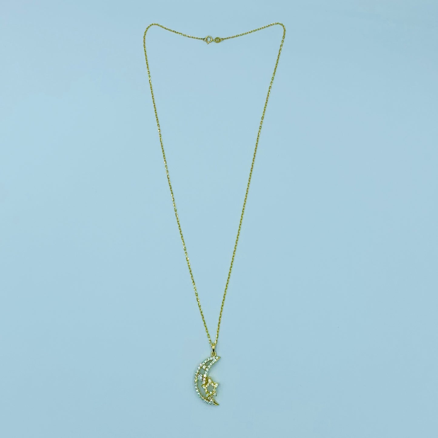 Hilal - Crescent Diamond Necklace