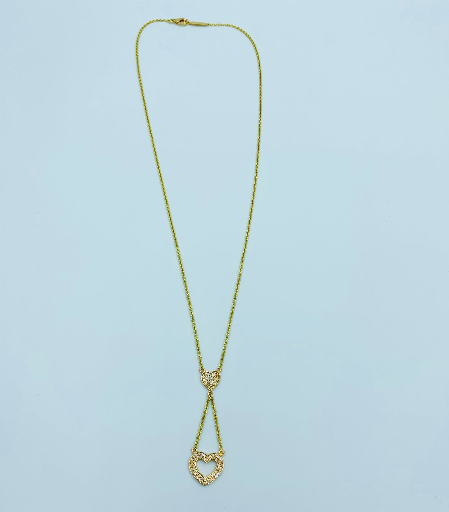 Cupid’s - Double Heart Diamond Necklace