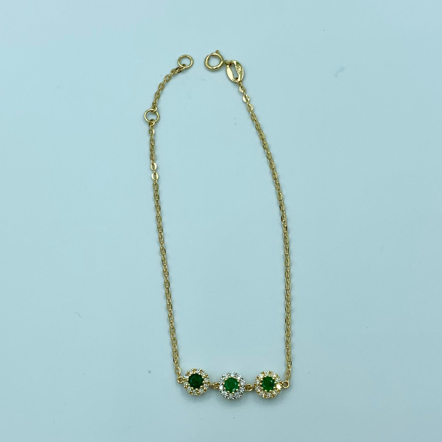 Shams - Ombré Emerald Bracelet - MUSBAHJEWELLERS