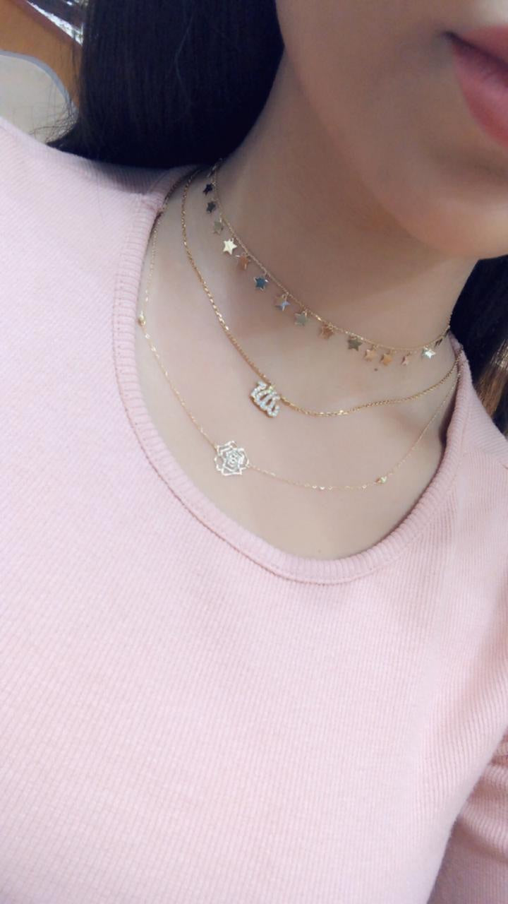 Cupid’s- Rose Necklace - MUSBAHJEWELLERS