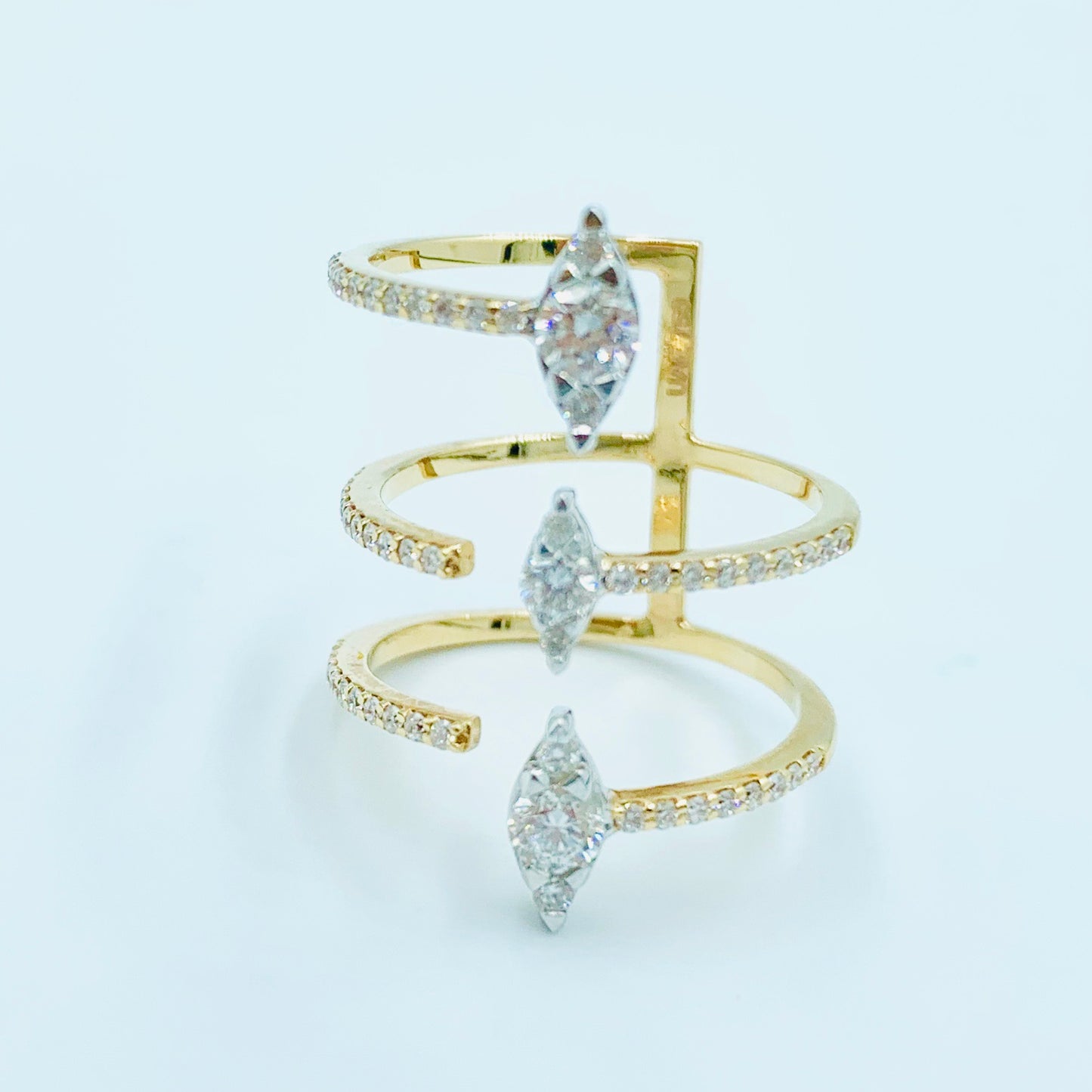 Tajreedi- Shards Open Ring - UAEJEWELS