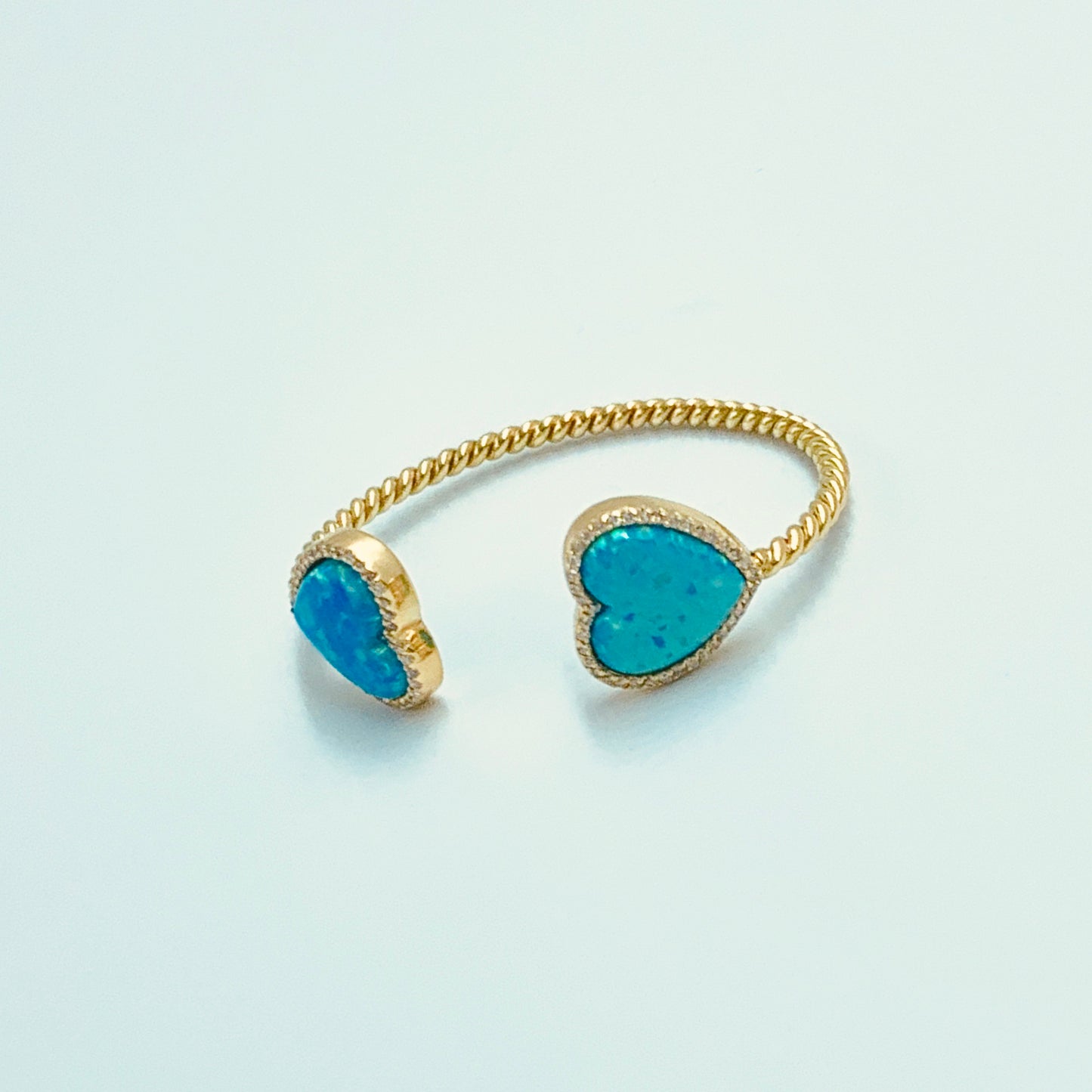 Cupid's - Opal Heart Baby Bangle - MUSBAHJEWELLERS
