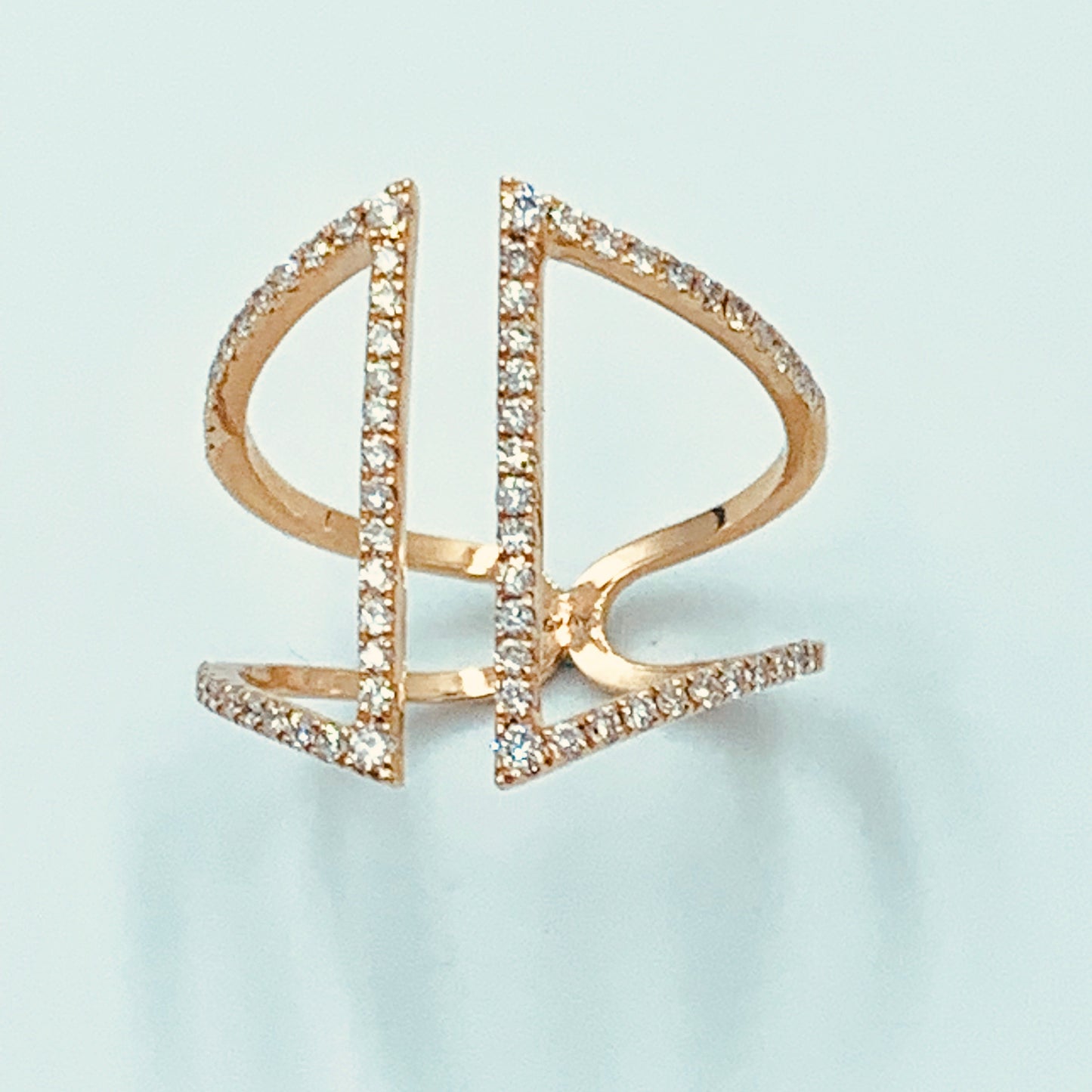 Tajreedi - Symmetric Diamond Ring - MUSBAHJEWELLERS