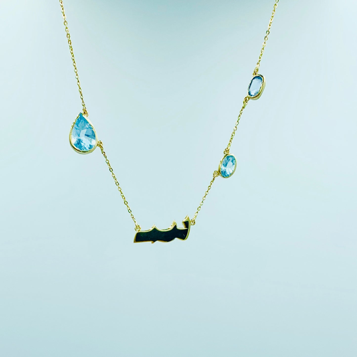 Your Arabic Letter Necklace - MUSBAHJEWELLERS