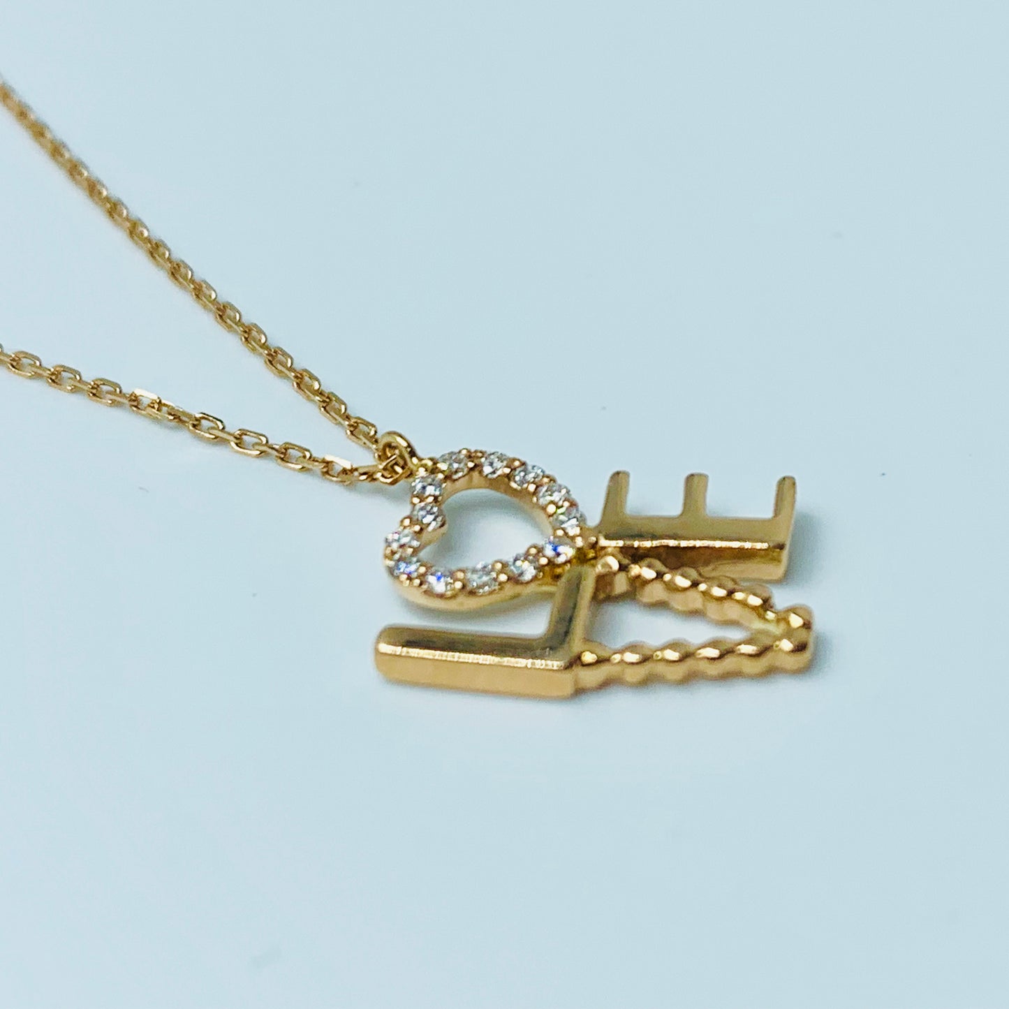 Cupid’s - Letters Necklace - MUSBAHJEWELLERS