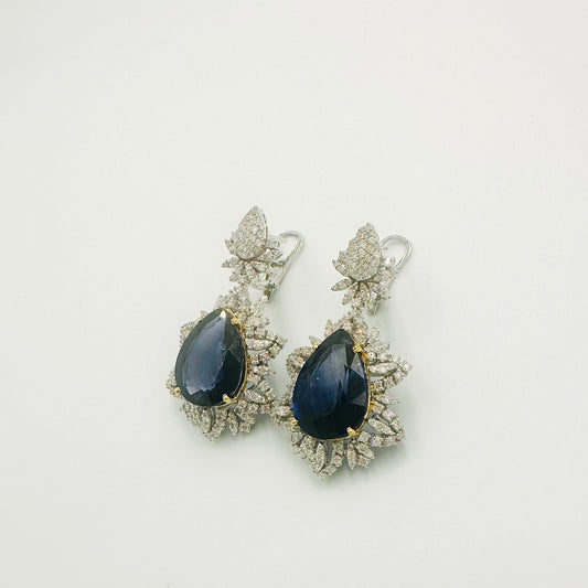 Sapphire Drop Earrings