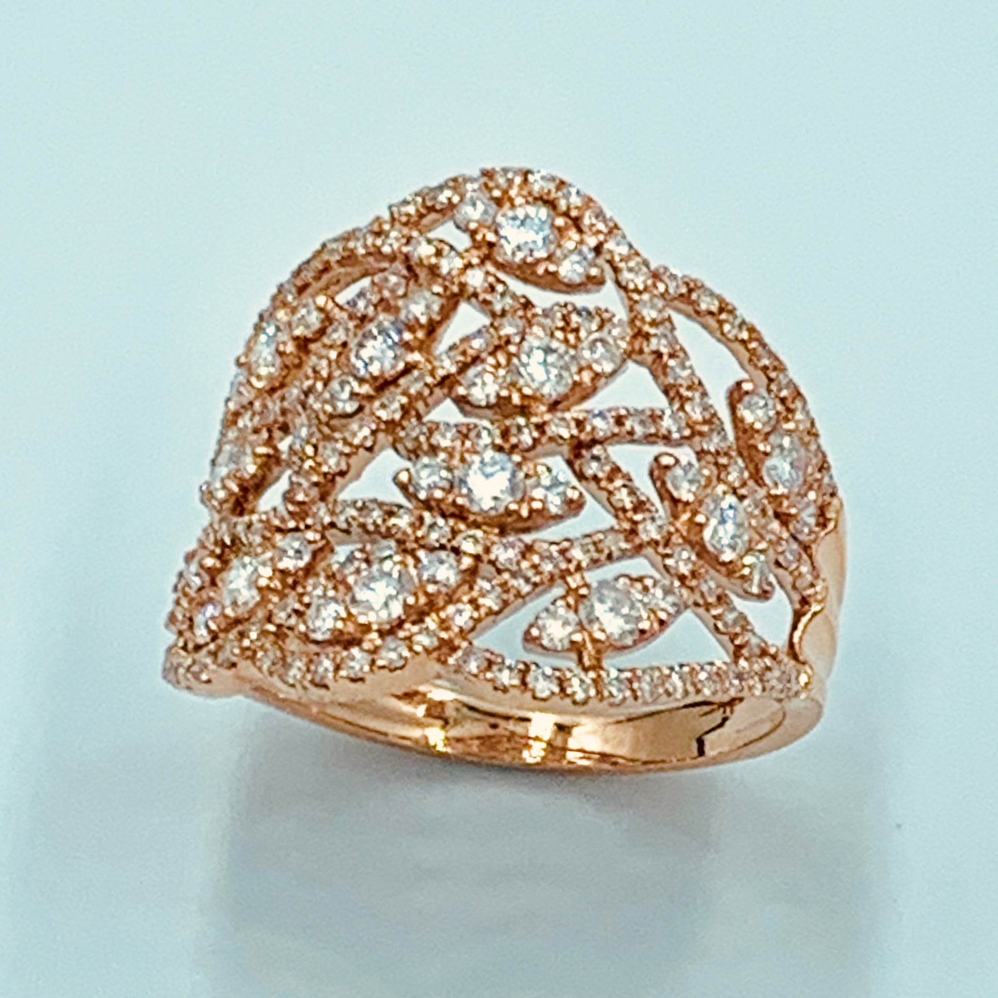 Tajreedi - Leaf Diamond Ring - UAEJEWELS