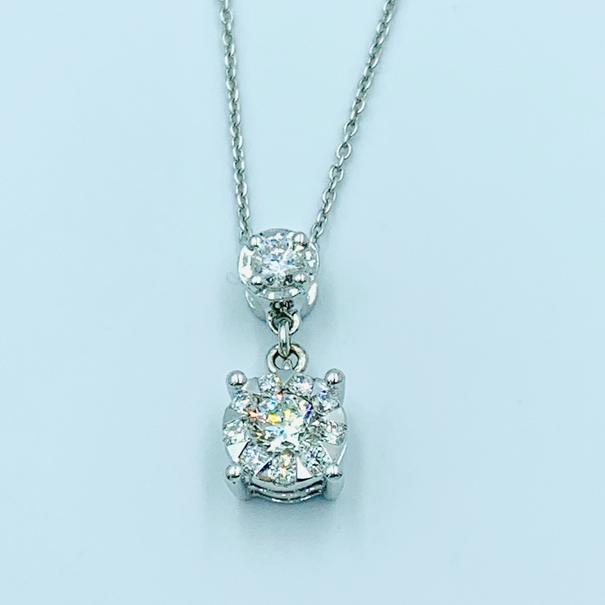 Cupid’s- Diamond Drop Necklace - UAEJEWELS