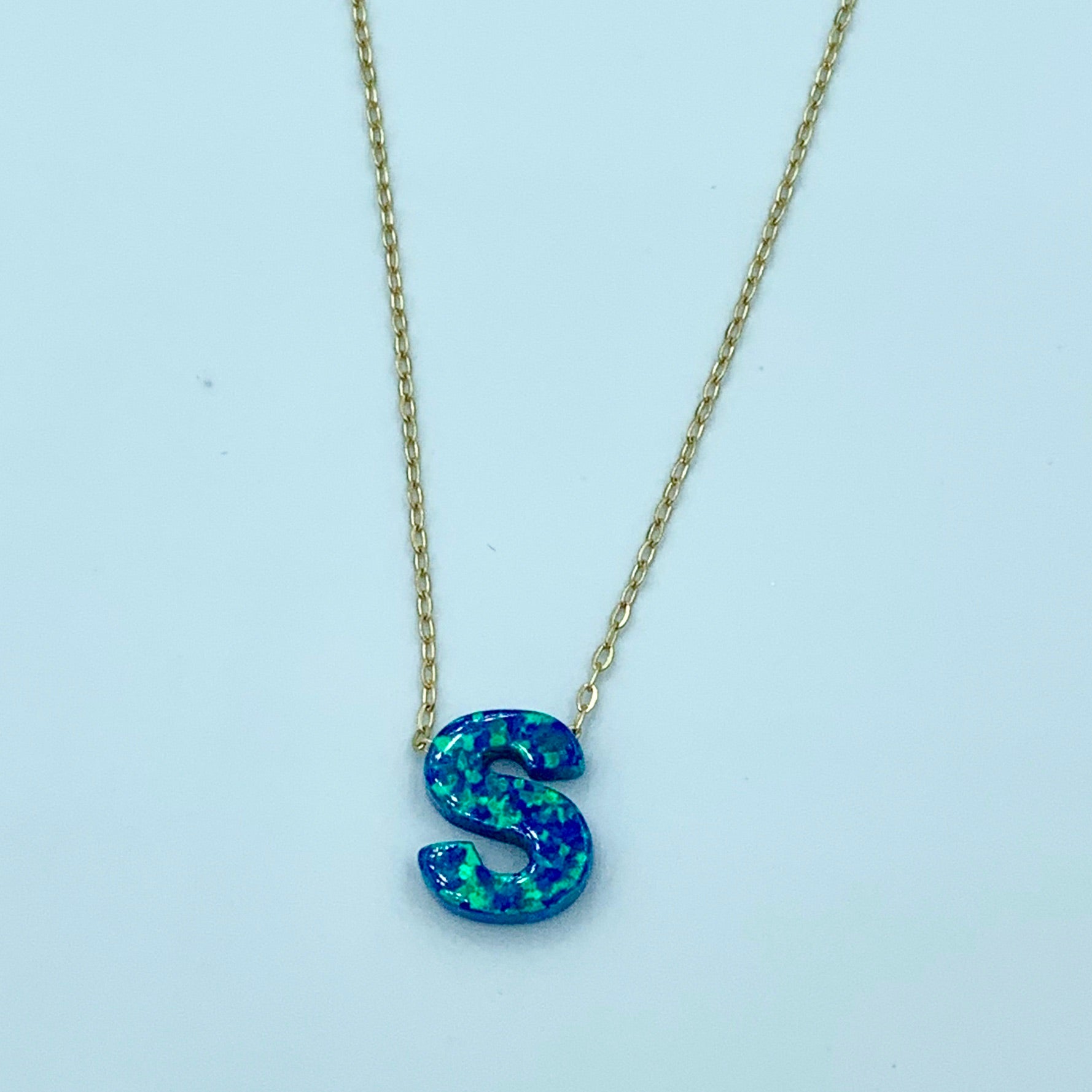 Your Opal Letter Necklace - UAEJEWELS