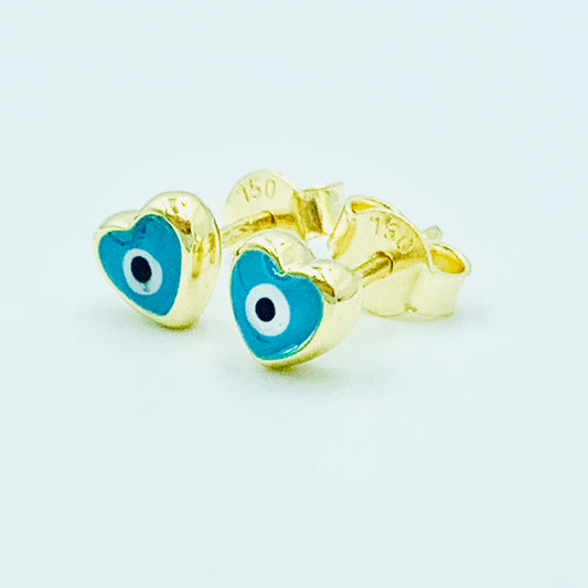 Talasim - Mini Eye Heart Studs - UAEJEWELS