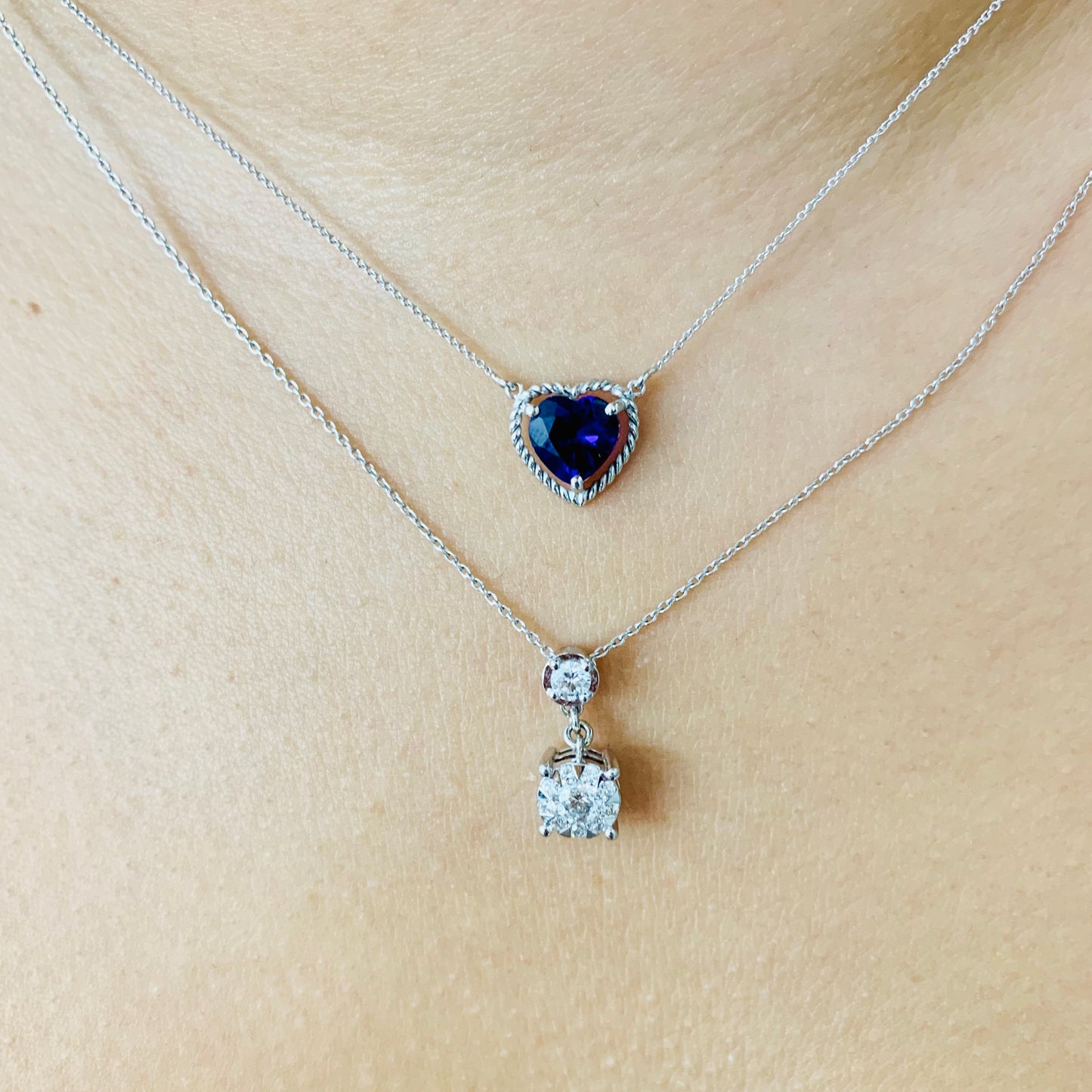 Cupid’s- Diamond Drop Necklace - UAEJEWELS