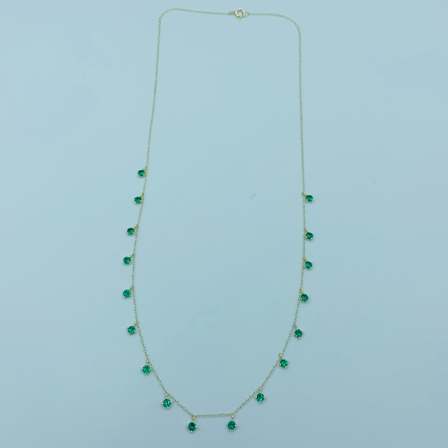 Yomiyat - Green Round Drops Choker - UAEJEWELS