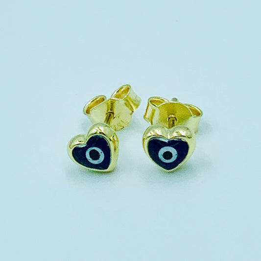 Talasim - Mini Eye Heart Studs - UAEJEWELS