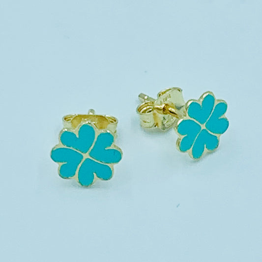 Talasim- Lucky Clover Studs - UAEJEWELS