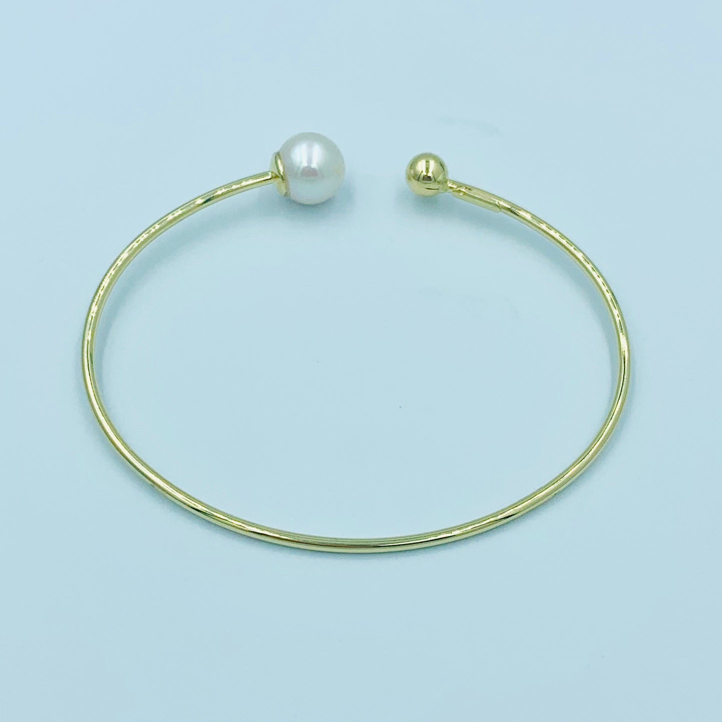 Tajreedi - Pearl Open Bangle - UAEJEWELS