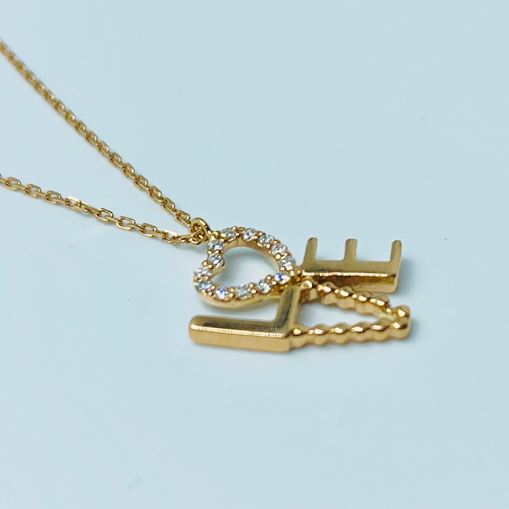 Cupid’s -  Letters Necklace - UAEJEWELS